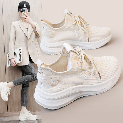 Damen Sportliche Sneakers mit atmungsaktiver Obermaterialstruktur und flexibel dämpfender Sohle R&B