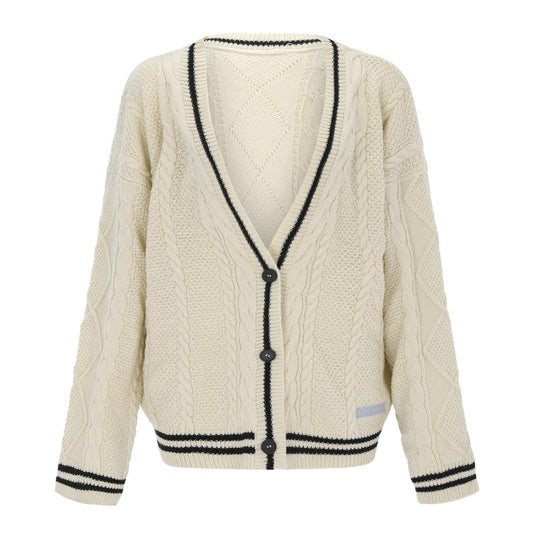 Damen Grobstrick Cardigan mit modischem Sternenmotiv R&B