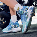 Damen Basketball Sneakers mit innovativem Dämpfungssystem und atmungsaktivem Mesh-R&B