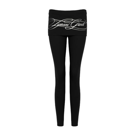 Damen Sportliche Leggings mit breitem Bund R&B