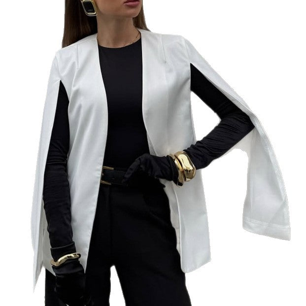 Damen Modische Blazerjacke mit weitem Schnitt und eleganten Details R&B