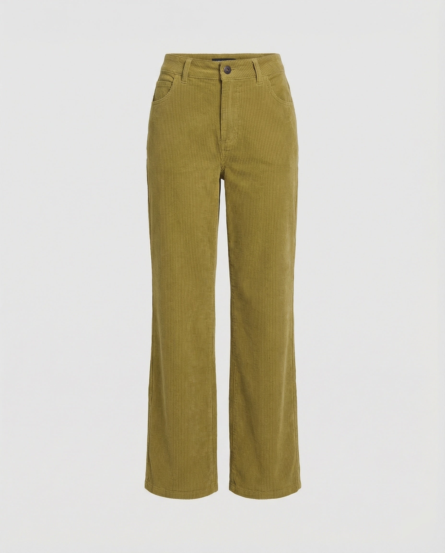 Damen Cordhose High Waist gerades Bein