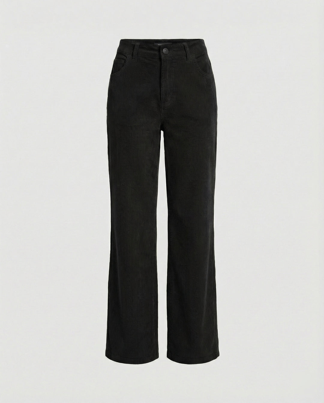 Damen Cordhose High Waist gerades Bein