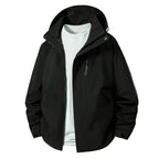 Herren technische Übergangsjacke mit verstellbarem Kapuzenrand R&B