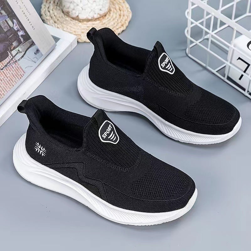 Damen Sneakers im sportlichen Design mit elastischem Schaft und rutschfester Sohle R&B