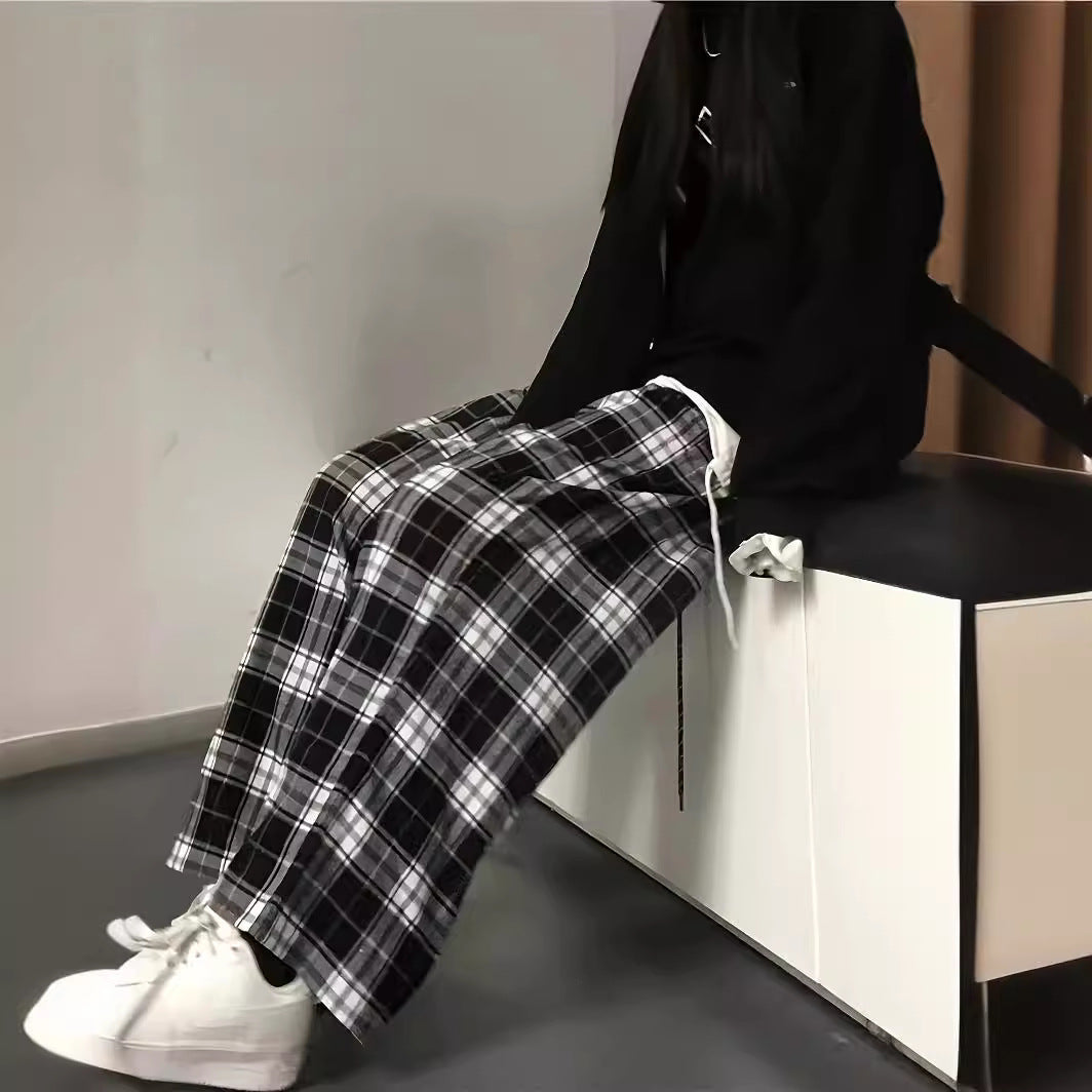 Damen Karottenhose mit Karomuster