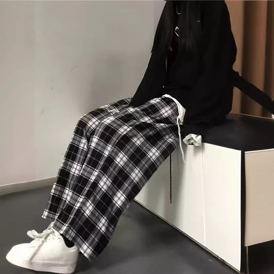 Damen Karottenhose mit Karomuster R&B