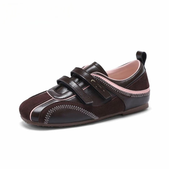 Damen Sportliche Sneakers mit metallic Akzenten und praktischen Klettverschlüssen R&B