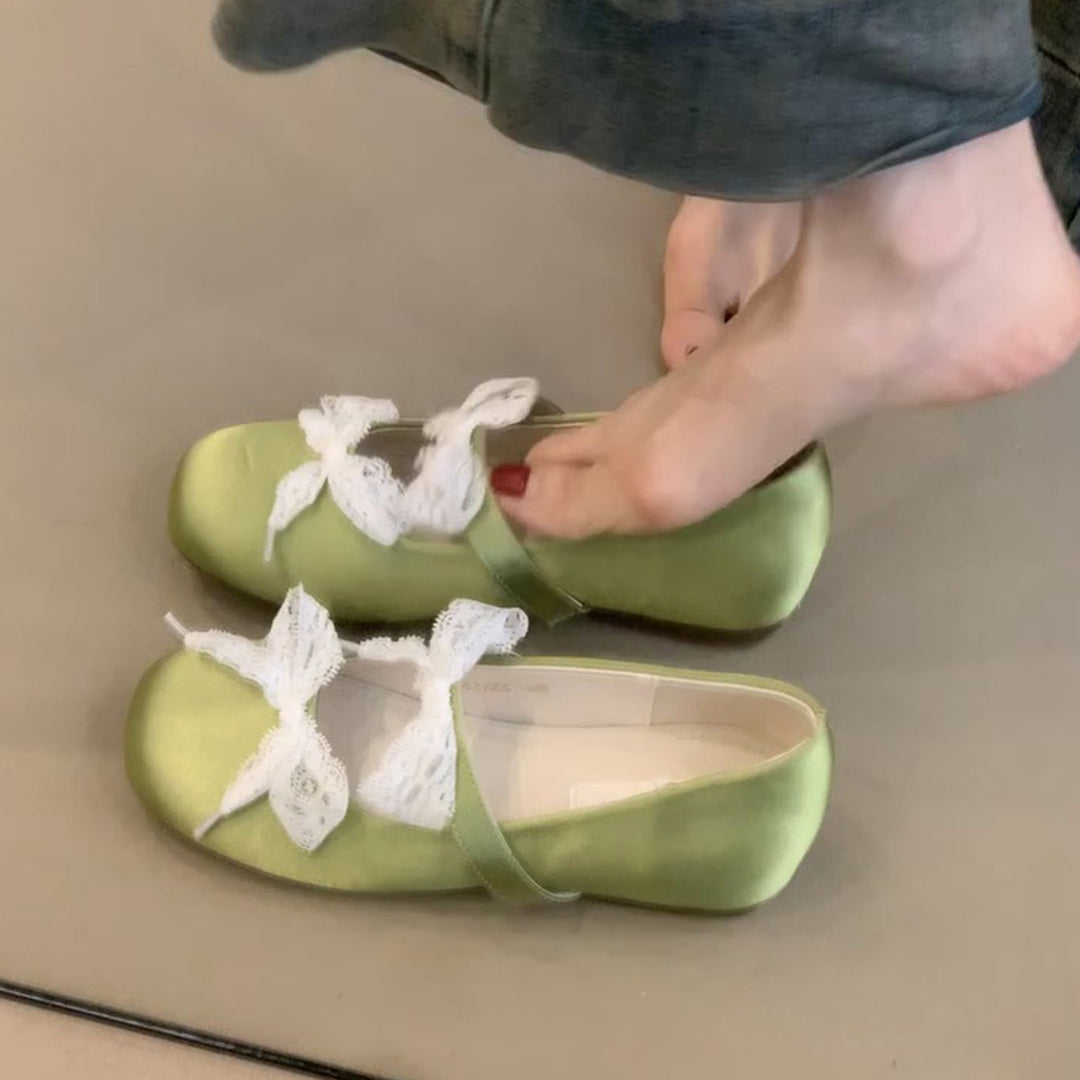 Damen Ballerinas mit decorativen Schleifen und komfortabler Innensohle R&B