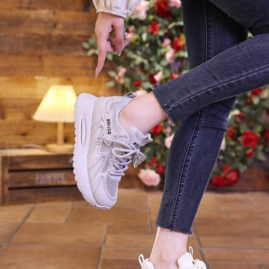 Damen Sportliche Air-Sneaker mit atmungsaktiver Mesh-Oberfläche R&B