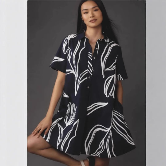 Damen Blusenkleid im entspannenden A-Linien-Schnitt R&B