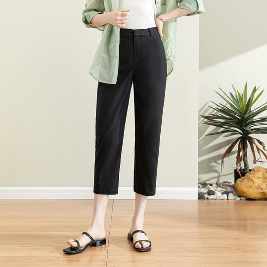 Damen Chino Stoffhose mit schmalem Schnitt