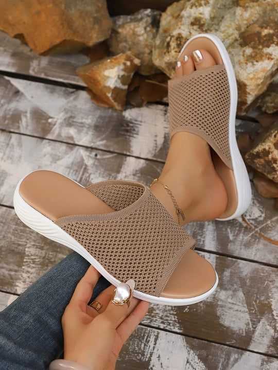 Damen Wellness-Sandalen mit atmungsaktivem Mesh-Obermaterial und rutschfester Sohle R&B