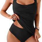 Damen Tankini Badeanzug mit femininem Schnitt und raffinierten Rüschen R&B