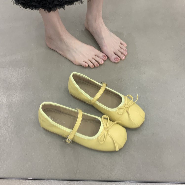 Damen Ballerinas mit dekorativem Riemchen und bequemem Fußbett R&B