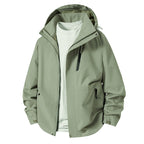 Herren technische Übergangsjacke mit verstellbarem Kapuzenrand R&B