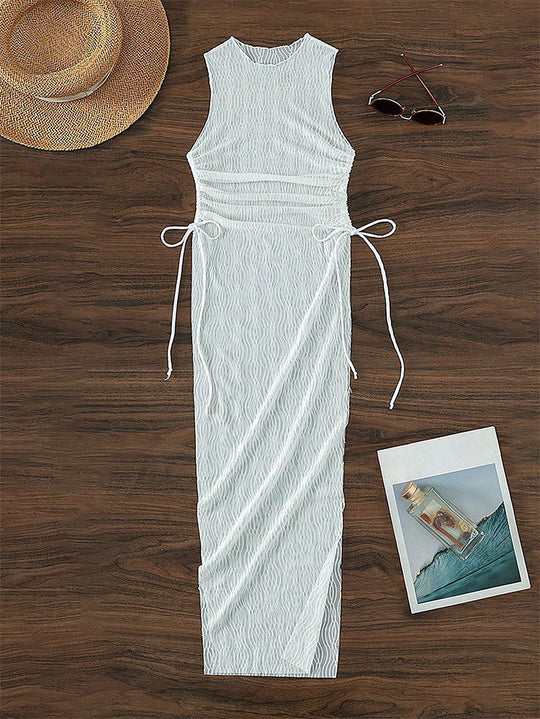 Damen Maxikleid mit elegantem Wickeldesign R&B