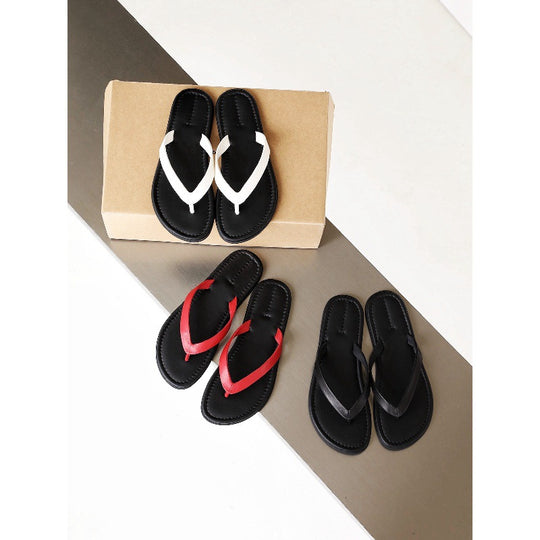 Damen Zehentrenner-Sandalen mit bequemem Fußbett und elegantem Riemendesign R&B