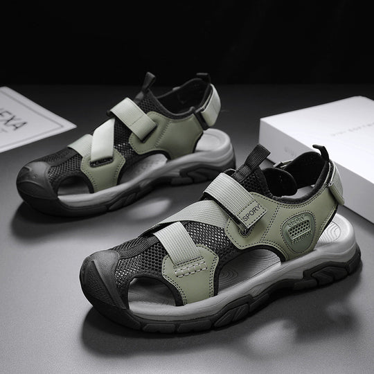 Damen Sportliche Outdoor-Sandalen mit verstellbaren Riemen und rutschfester Sohle R&B