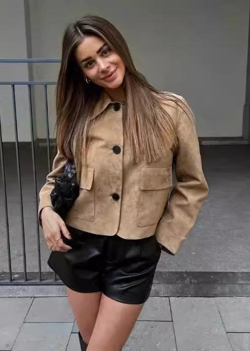 R&B | Camel Boxy Wolljacke