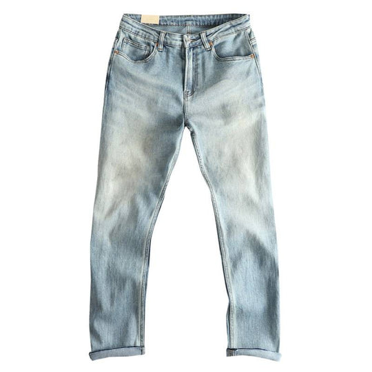 Damen Jeanshose im modernen Slim-Fit mit lässigem Design und hohem Bund R&B