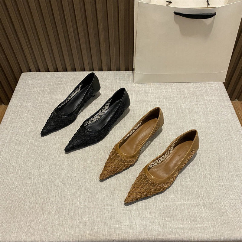 Damen Slingback Pumps mit transparentem Netzdesign R&B