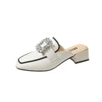 Damen Glamouröse Mules mit funkelndem Bling-Riemen