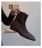 Damen elegante Sockenschuhe mit spitz zulaufender Form und trendigem Design