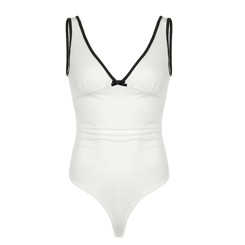 Damen eleganter Badeanzug mit asymmetrischem Schnitt und raffinierten Akzenten R&B
