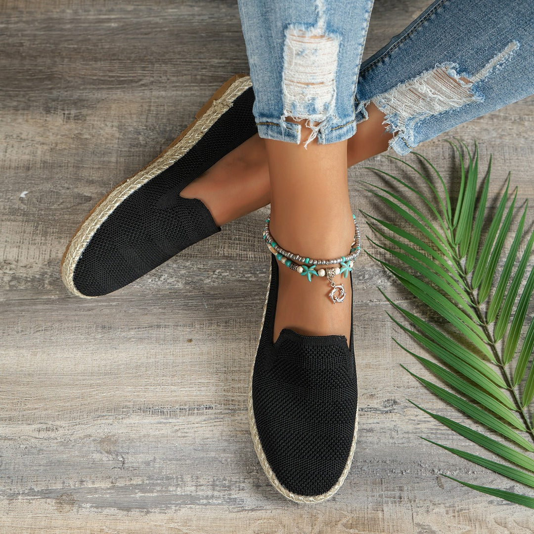 Damen flexible Espadrilles mit luftiger Gitterstruktur R&B