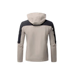 Herren Windbreaker Jacke mit verstellbarem Kapuzenkragen und seitlichen Taschen