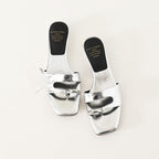 Damen modische Slides mit exklusivem Kettendetail R&B