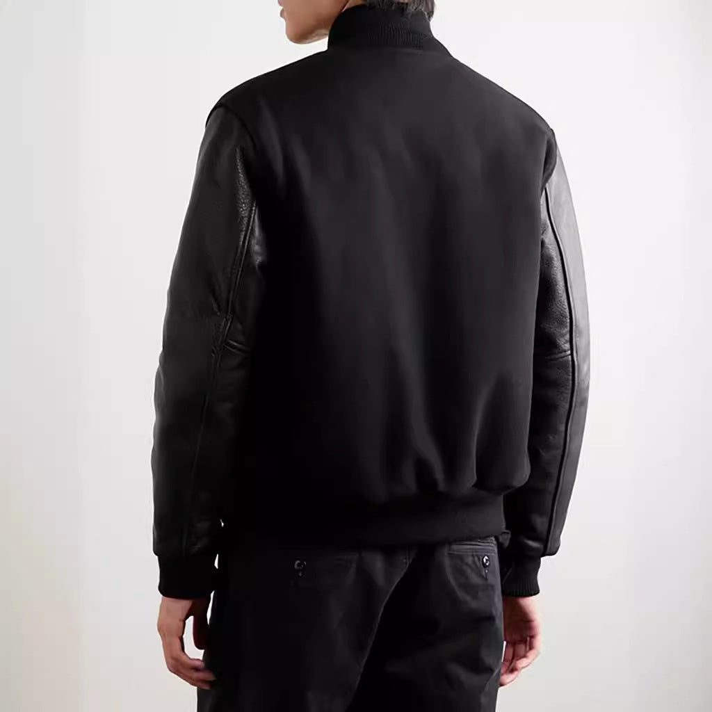 Herren stylische Collegejacke mit ärmeln R&B