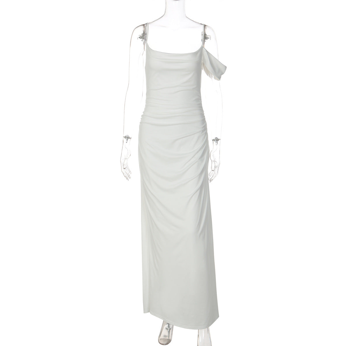 Damen Elegantes bodenlanges Kleid mit einzigartiger Drapierung R&B