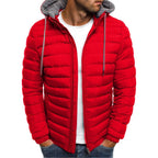 Herren Leichte Steppjacke mit abnehmbarer Kapuze