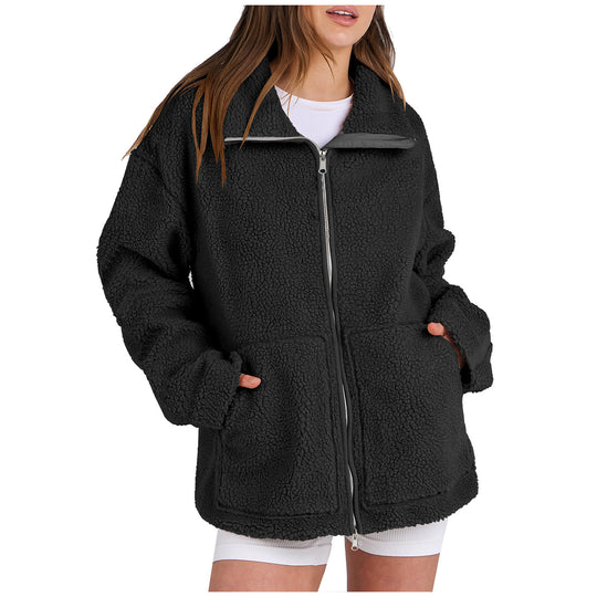 Damen Gemütlicher Fleece-Hoodie R&B