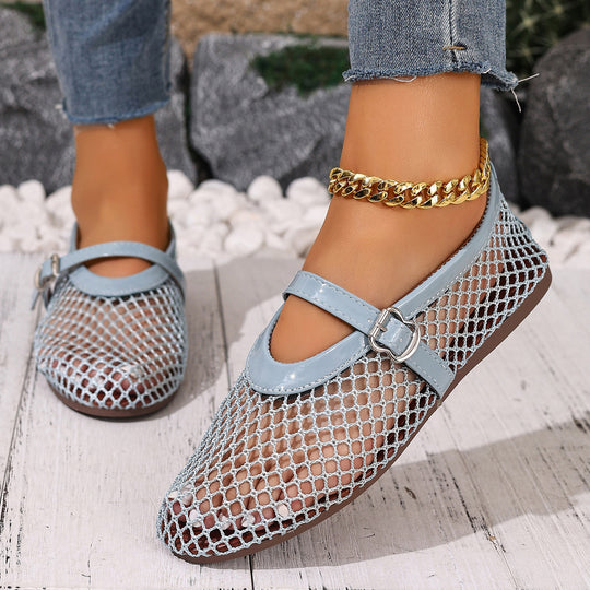 Damen Netzschuhe mit elegantem Riemen R&B