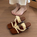 Damen elegante Sandalen mit modischem Riemchen und komfortablem Fußbett R&B