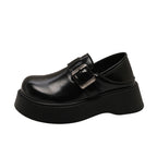 Damen Plateau-Schuhe mit modischem Riemen von