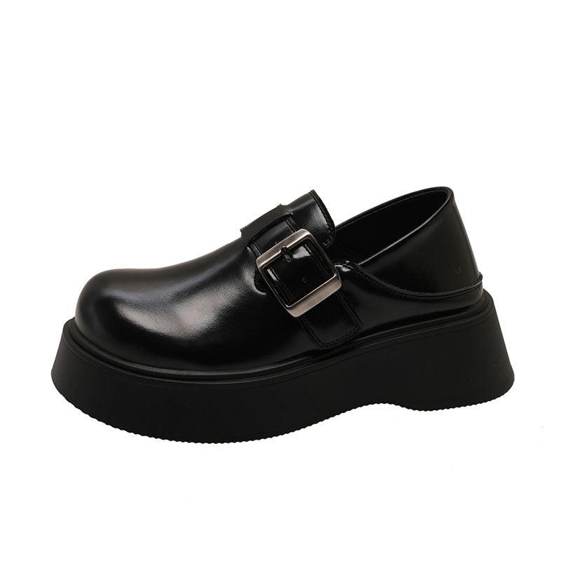 Damen Plateau-Schuhe mit modischem Riemen von