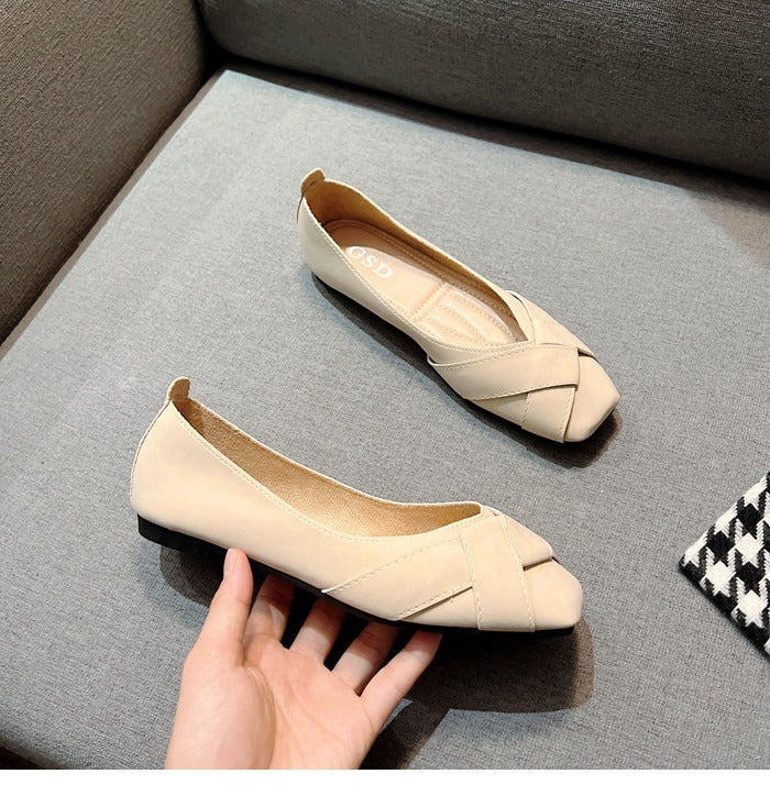 Damen Ballerinas mit elegantem Kreuzband-Design R&B