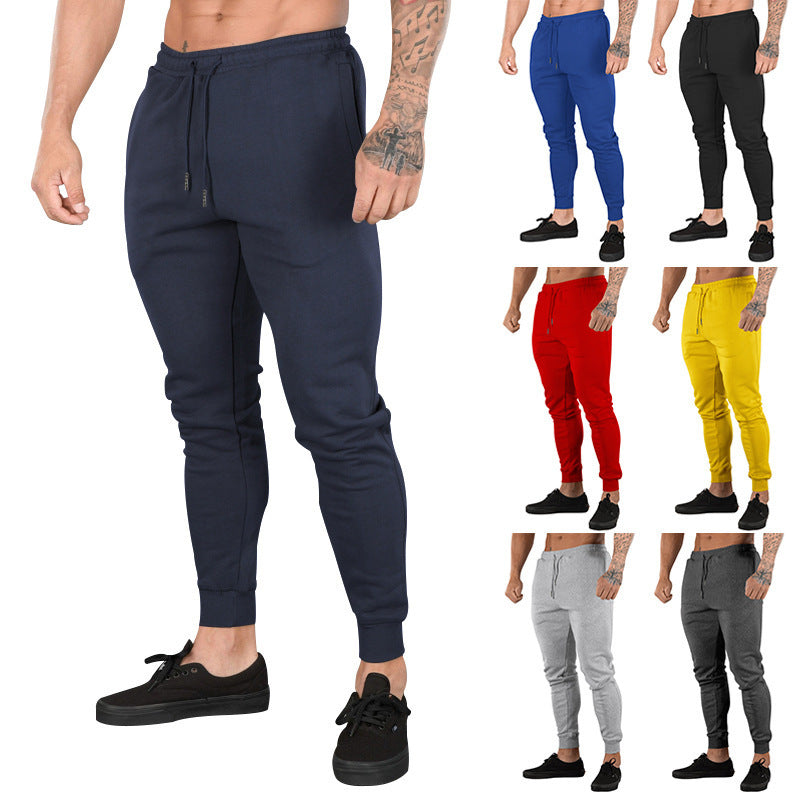 Herren Sportliche Jogginghose mit schmalem Schnitt und verstellbarem Kordelzug R&B