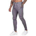 Herren elegante Slim-Fit Chinohose mit elastischem Bund und praktischen Taschen R&B