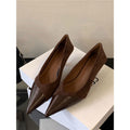 Damen spitze Pumps aus hochwertigem Veloursleder und Lack R&B