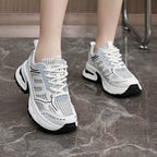 Damen sportliche Sneakers mit atmungsaktivem Obermaterial und stoßdämpfendem Design R&B