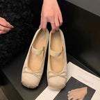 Damen Ballerinas mit anpassbarem Riemchen und eleganter Schleifenapplikation R&B