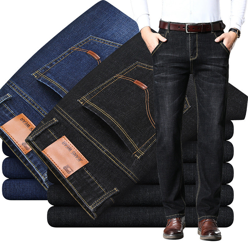 Herren klassische Jeans im lässigen Business-Stil mit besonders bequemer Passform R&B