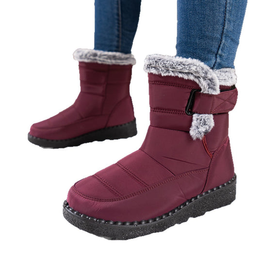 Damen Winterboots mit warmem Fleece-Futter und rutschfester Sohle R&B