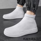 Damen Sportliche Stricksneaker mit elastischem Knöchelschutz und rutschfestem Profil R&B