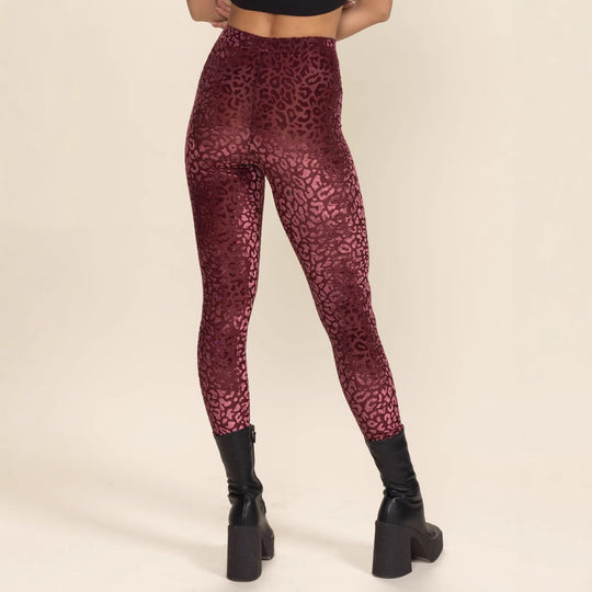 Damen Hochtaillierte Leggings mit animalischem Muster R&B